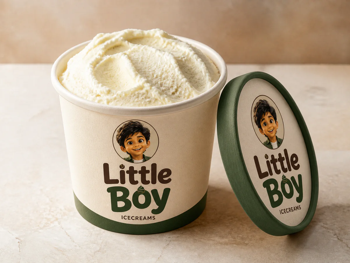 Brass Bowl Vanilla Tub by Little Boy Icecreams