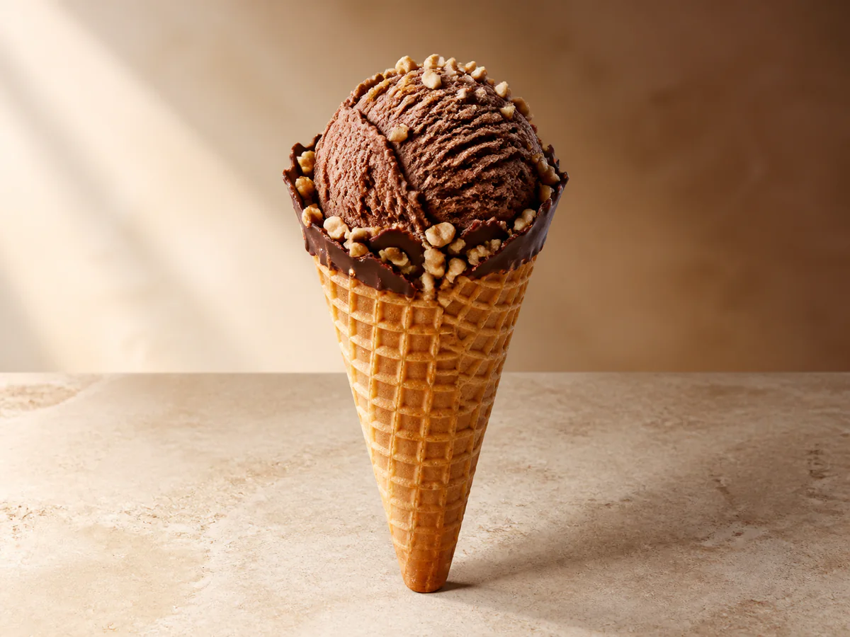 Choco Nut Cone by Little Boy Icecreams